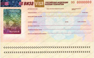 Виза для въезда в Россию на получение РВП: нововведения