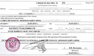 Form No. 3: certificate of temporary registration (sample)