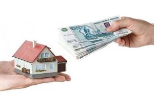 How does the transfer of money occur when buying or selling an apartment?