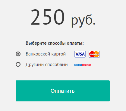 payment for the USRN certificate via the Internet